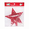 Верхушка на елку Звезда, 15 x 15 см, красная фото