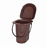 Ведро-туалет Альтернатива, 18 л, коричневое фото