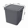 Ящик универсальный с крышкой Econova Luxe, 286 x 286 x 286 мм, 18 л, серый фото