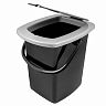 Ведро-туалет Plast Team, 22 л, черный фото