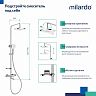 Душевая система с тропическим душем Milardo Ideal Spa ILSSBTHM06, с термостатом, хром фото