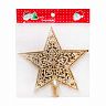 Верхушка на елку Звезда, 15 x 15 см, золото фото