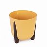 Горшок-кашпо Альтернатива Жардин, на ножках, 9 л, горчичный фото Горшок-кашпо Альтернатива Жардин, на ножках, 9 л, горчичный фото