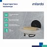Мыльница настенная Milardo Easy, черная матовая фото