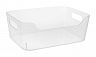 Корзина универсальная Econova Scandi, 170 x 120 x 75 мм, 1,2 л, прозрачная фото