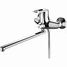 Смеситель для ванны с душем Fashun A2204, с длинным изливом, хром фото
