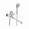 Смеситель для ванны с душем Профсан Плюс ПСМ-777-037, с длинным изливом, однорычажный, хром фото