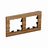 Рамка Systeme (Schneider) Electric Atlasdesign Nature, 2-поста, бамбук фото