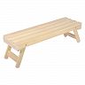 Лавочка складная для бани и сауны Банные штучки, липа, 140 x 44 x 43 см фото