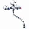 Смеситель для ванны с душем PLStart PL2210, с длинным изливом, хром фото