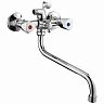 Смеситель для ванны с душем Fashun A2211, с длинным изливом, хром фото
