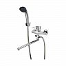 Смеситель для ванны с душем Профсан ПСМ-521-КТ/017, с длинным изливом, однорычажный, хром фото