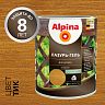Защитная лазурь-гель для дерева Alpina, 0,75 л, тик фото