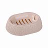 Мыльница с решеткой Альтернатива Вязаное плетение, бежевая фото