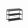 Подставка для обуви ЗМИ Гранада 23_НБК, 2-х полочная с сиденьем, 65 x 30 x 50 см, каркас черный фото