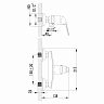 Смеситель для душа Lemark Plus Advance LM1203C, однорычажный, хром фото