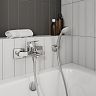 Смеситель для ванны с душем Milardo Atlantic, с керамическим дивертором, хром фото