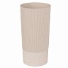 Ваза для цветов под срезку Альтернатива Версаль, пластиковая, 40 см, бежевый фото