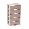 Комод пятисекционный Альтернатива Колорит, 56 x 39 x 100 см, бежевый фото