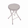Табурет складной Nika, мягкое круглое сиденье, d 32 см, серый фото