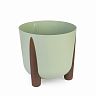Горшок-кашпо Альтернатива Жардин, на ножках, 21 л, оливковый фото Горшок-кашпо Альтернатива Жардин, на ножках, 21 л, оливковый фото