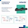 Душевая система с тропическим душем Milardo Ideal Spa, черная матовая фото