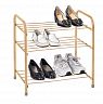 Этажерка для обуви Violet Эконом, 3 яруса, 34 x 48 x 52 см, бежевая фото