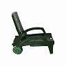 Шезлонг пластиковый складной на колесах  Стандарт Пластик 186 x 76,5 x 89 см темно-зеленый фото