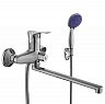 Смеситель для ванны с душем Fashun A2228, с длинным изливом, хром фото