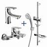 Набор смесителей Lemark Shape 3 в 1 LM1780C (для ванны, для раковины, душевой комплект), хром фото