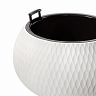 Кашпо Альтернатива Жемчужина, со вставкой, 16 л, белое фото