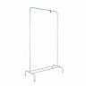 Вешалка напольная гардеробная ЗМИ Радуга 1, 82 x 39 x 150 см, белое серебро фото