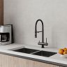 Смеситель для кухни IDDIS Ace, с гибким изливом и подключением к фильтру, графит фото