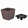 Горшок для цветов InGreen Vienna, 1,5 л, горький шоколад фото