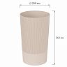 Ваза для цветов под срезку Альтернатива Версаль, пластиковая, 34 см, бежевый фото