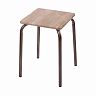 Табурет Nika Комфорт 2 ТКМ2/Е, квадратное сиденье, ель умбра фото