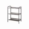 Подставка для обуви ЗМИ Женева 13, 3-х полочная, 45 x 27 x 60 см, графит фото