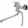 Смеситель для ванны с душем Fashun A2116, с длинным изливом, хром фото