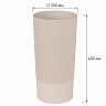 Ваза для цветов под срезку Альтернатива Версаль, пластиковая, 40 см, бежевый фото