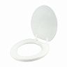 Сиденье для унитаза мягкое Мультипласт Групп, 41,5 x 35,5 x 5,5 см, белое фото