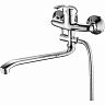 Смеситель для ванны с душем Fashun A2103, с длинным изливом, хром фото