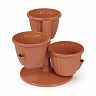 Горшок для цветов Альтернатива Каскад, 0,7 л, терракотовый фото