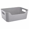Корзина универсальная Econova Scandi, 340 x 240 x 140 мм, 10 л, светло-серая фото