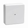 Коробка распаячная открытой установки IEK, 75 x 75 x 20 мм, IP40, белая фото