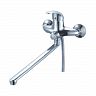 Смеситель для ванны с душем Fauzt FZs 888- B133, с длинным изливом, однорычажный, хром фото