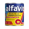 Эмаль ПФ-115 универсальная Alfavit серия Альфа, алкидная, глянцевая, 2,7 кг, светло-голубая фото