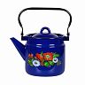 Чайник эмалированный СтальЭмаль, 2 л, с декором фото