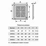 Вентиляционная решетка с сеткой и жалюзи Era Airvent, регулируемая, пластик, 452 x 483 мм фото