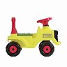 Машинка каталка детская Plast Land Трактор, желтая фото