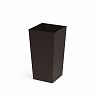 Кашпо напольное Альтернатива Ротанг, 27 x 27 x 52 см, со вставкой, мокко фото